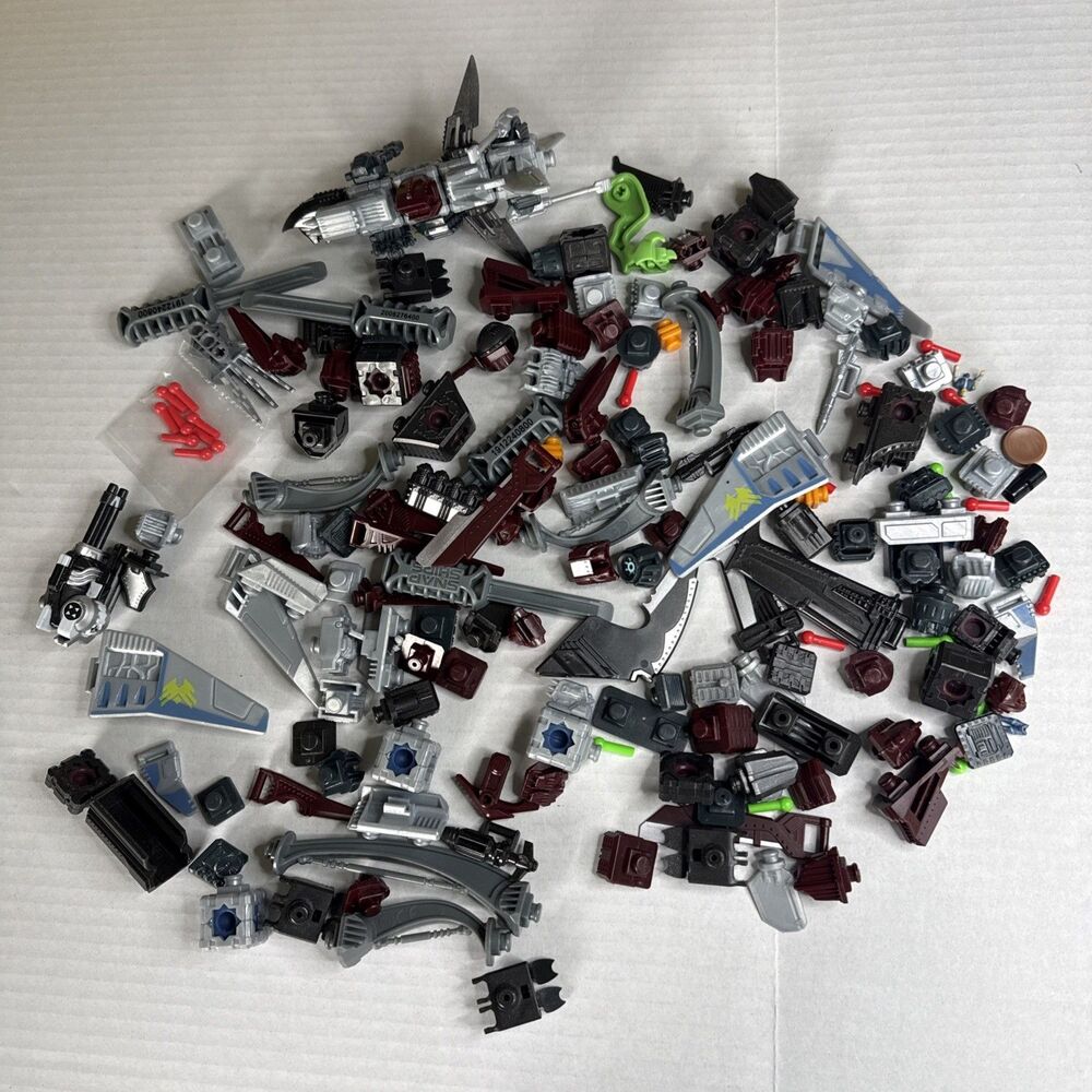 Snap Ships Build To Battle Large Piece Parts Lot Weapons Spares Bundle